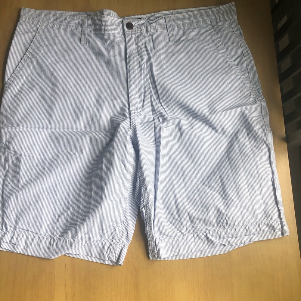 U.S. Polo Assn. Men's Light Blue Pinstripe Shorts